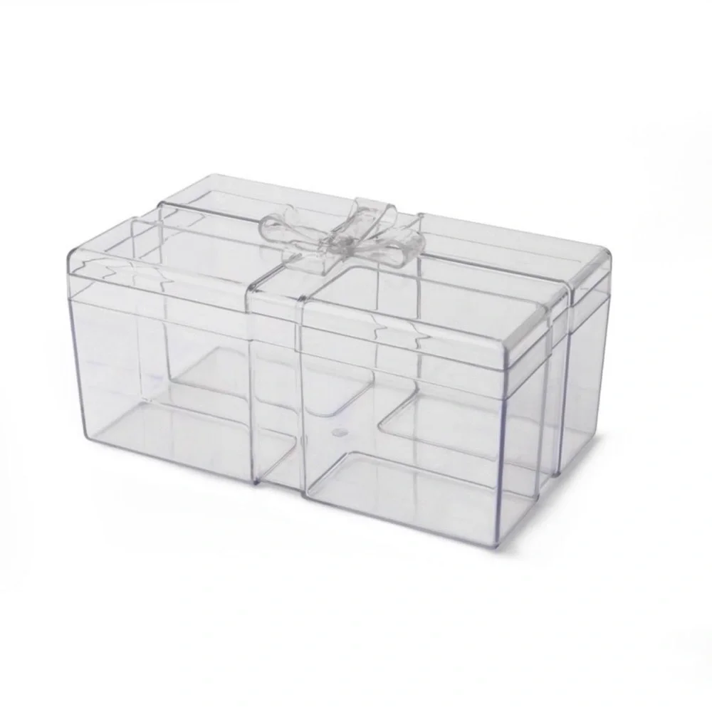 NEW Target Bullseye Playground Christmas 2025 Clear Acrylic Gift Box with Bow